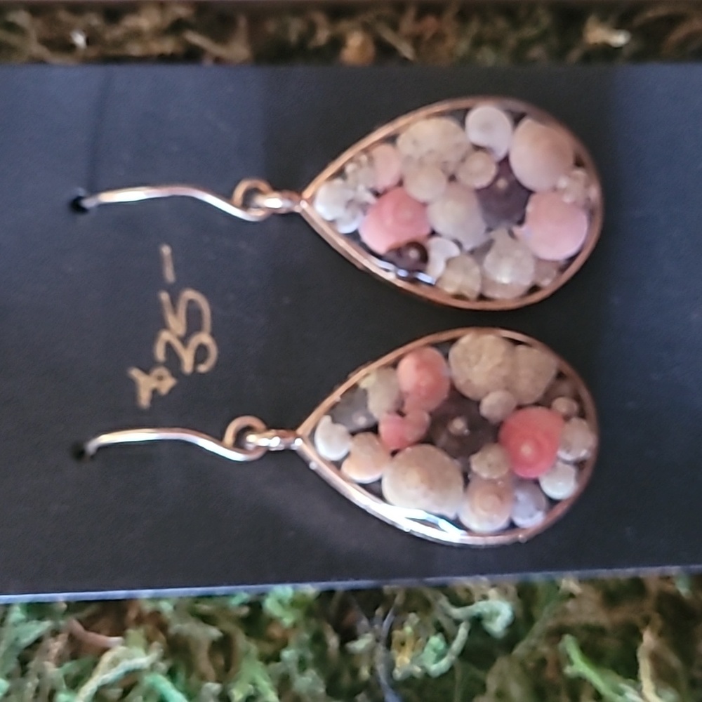 Handcrafted Seashell resin earrings
